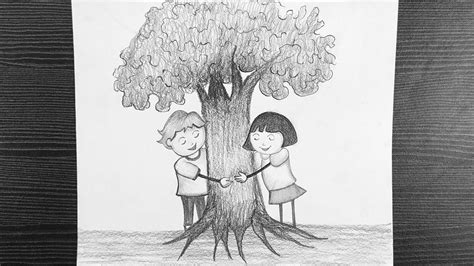 chipko andolan drawing|Chipko Movement Pencil Drawing // Save Trees Drawing.